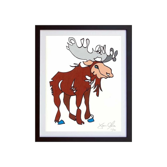 Moose Wildlife Animal - Diamond Painting 