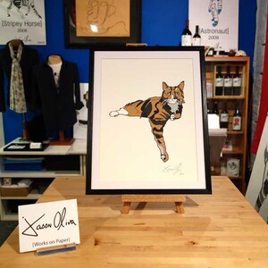 Tabby-Katze Wand hängen, Cool Cat Art, Kinder Katze-Malerei Bild 4