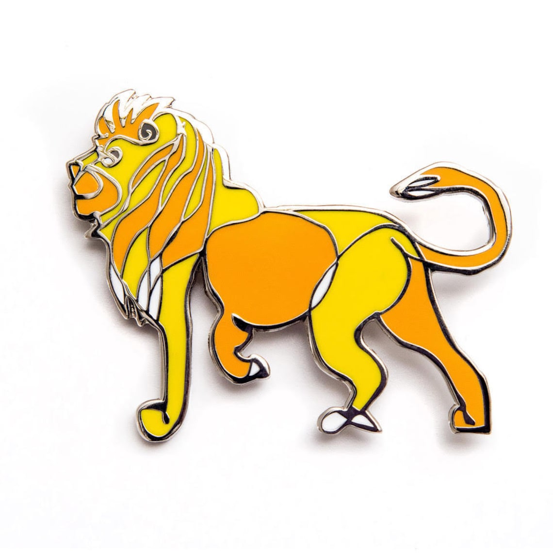Enamel Pin Badge Enamel Pin Lion Enamel Pin Fine Art Pin Etsy