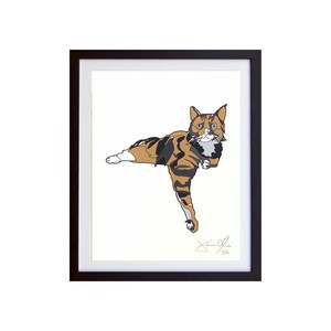 Tabby-Katze Wand hängen, Cool Cat Art, Kinder Katze-Malerei Bild 1