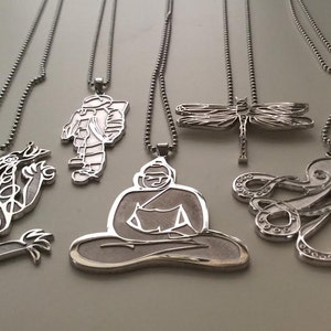 Astronaut necklace/ Astronaut jewelry/ silver Astronaut charm/ Astronaut fine art/ Astronaut jewelry/ unisex silver necklace/ jason oliva
