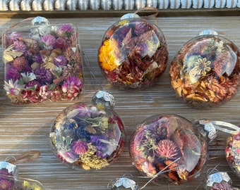 Dried floral ornament