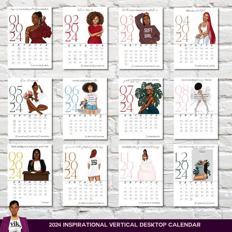 2024 Inspirational Easel Desk Calendar image 4