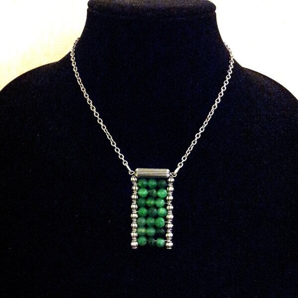 Palenque Secrets- Aventurine Matrix Pendant Necklace