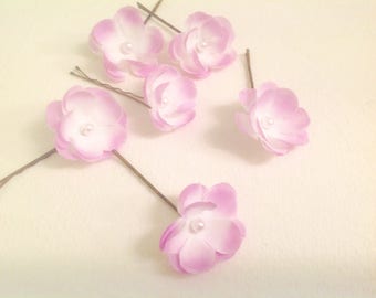 Flower Girl Hair Pins 3 Wedding Hair Accessory 3 Small Flower Hair Pins Bridal Hair Pins Prom Hair Pins - Set of 3 - Ready to Ship!