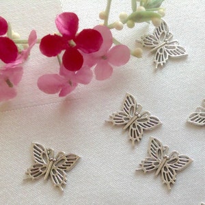Butterfly Table Sprinkles Table Confetti Bridal Shower Silver Metal Butterflies Sprinkles Wedding 25 Table Sprinkles Party Supplies Decor