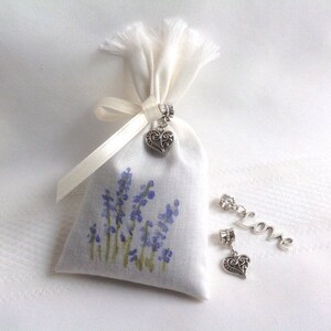 Wedding Favors Bridal Favors Hand Painted Lavender Sachet Favors Bridal Shower Favors image 2