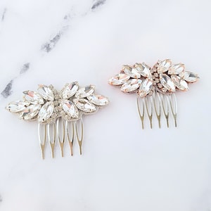 Wedding Hair Comb, Crystal Rhinestone Flower Girl Clip, Bride Accessories Girls