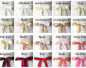 Plain Wedding Sash, 35 Colors, 1 1/2" or 2 1/4" wide, 2-4 Yards, Blush Satin Sash, Bridesmaids / Flower Girl Sash, Dress Sash, Ribbon Belt