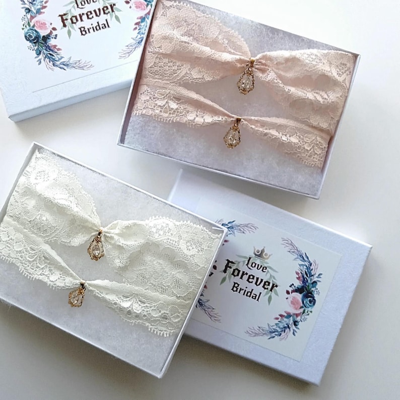 Strumpfband Set Gold, Braut Strumpfband Set, Braut Strumpfband Set, Braut Strumpfband Bild 5