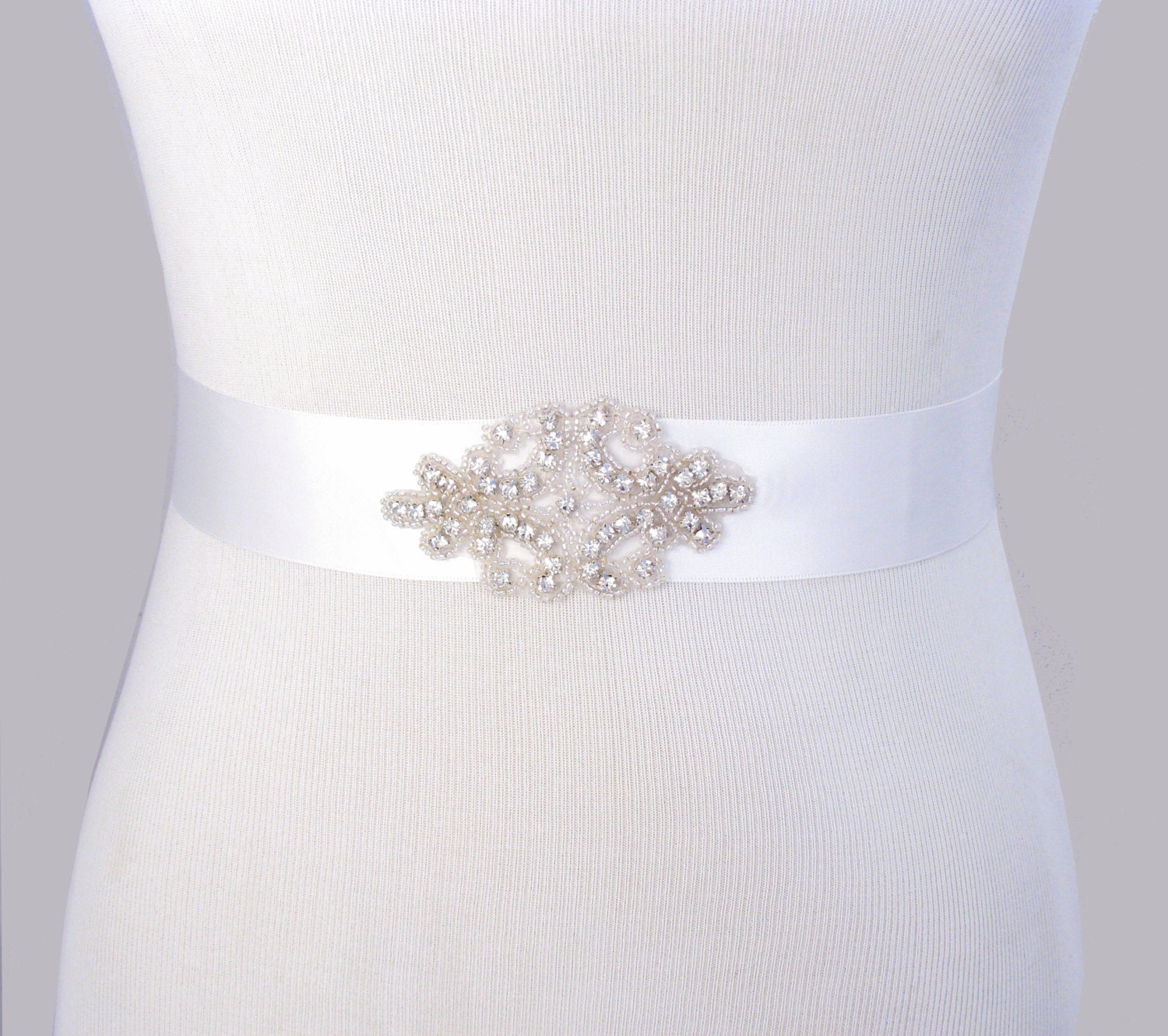 Bridesmaid Sashes Wedding Dress Sash Crystal Rhinestone Etsy