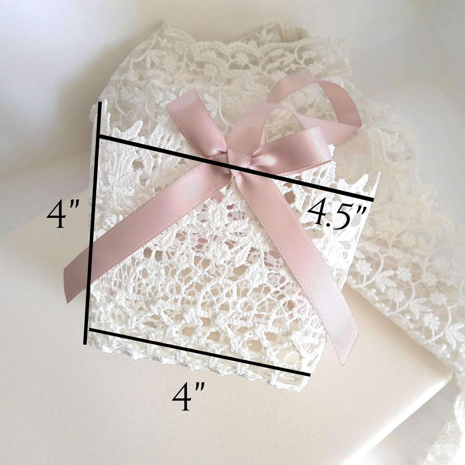 Flower Girl Basket, Crochet Lace and Ribbon Boho Wedding Basket With ...