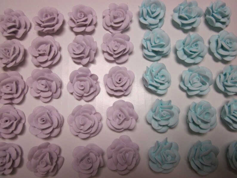 36 medium Royal Icing Roses Etsy