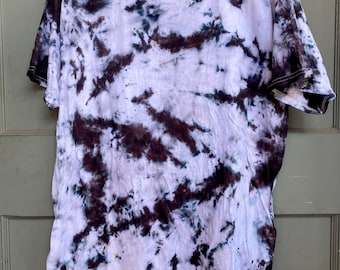 Black Scrunch Tie Dyed Tee