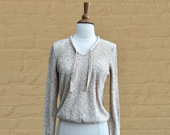 1970s Courreges suéter de avena / 60s 70s Andre Courrèges