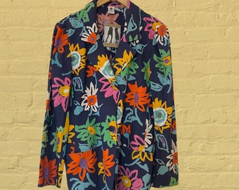 Emanuel Ungaro Flower Blazer från 1990-talet