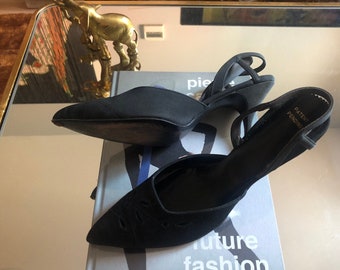 1950s silk stiletto heels | | 50's 60's Mid Century MCM Old Hollywood