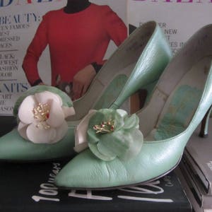 1960s Mint Green Stiletto Heels 50's 60's Mid - Etsy