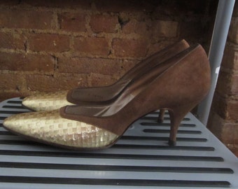 1960s Joseph Larose brown pumps | 50's 60's Mid Century MCM Glamour | Francesca