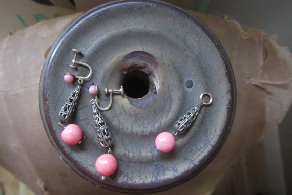 1920s Demi Parure Set - Antique 20s 30s Earrings &