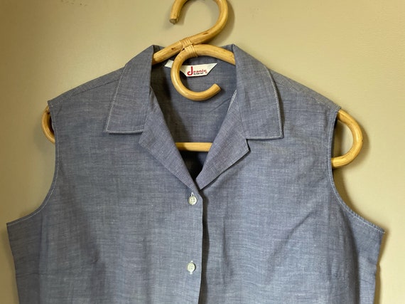 1960 chambray denim shirt - image 3