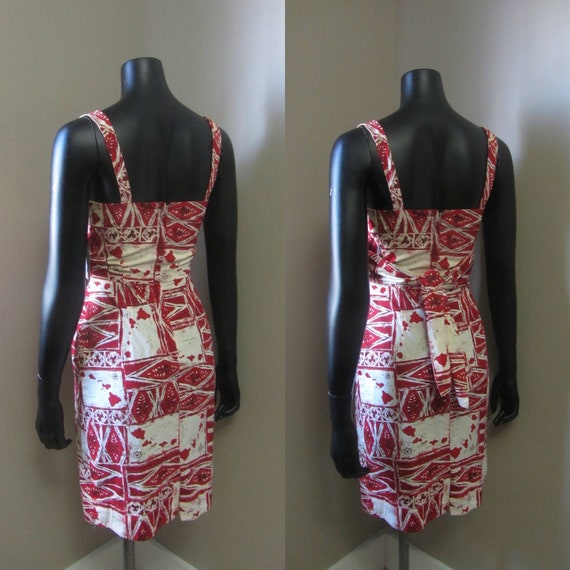 1950s Alfred Shaheen Hawaiian Novelty Print Dress… - image 7