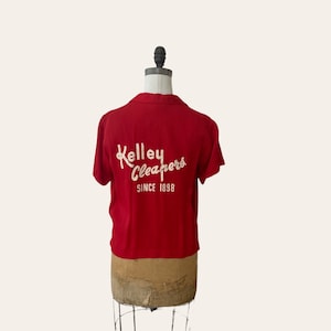 1950s Kelley Cleaners bowling shirt