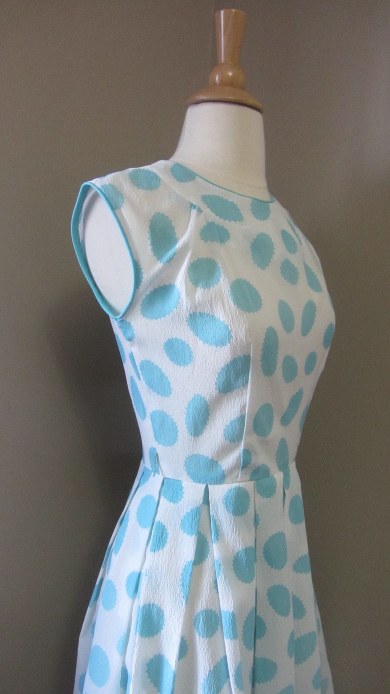 1950s atomic print dress 50's 60's mid century image 4