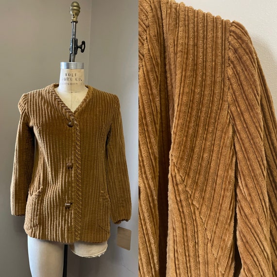 1960s brown corduroy jacket - Gem