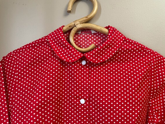 1960s polka dot shirt - image 3