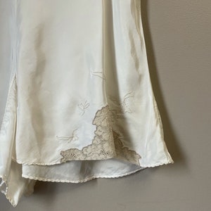 1940s Panties - Silky Sheer Offwhite Jersey Knit Panty