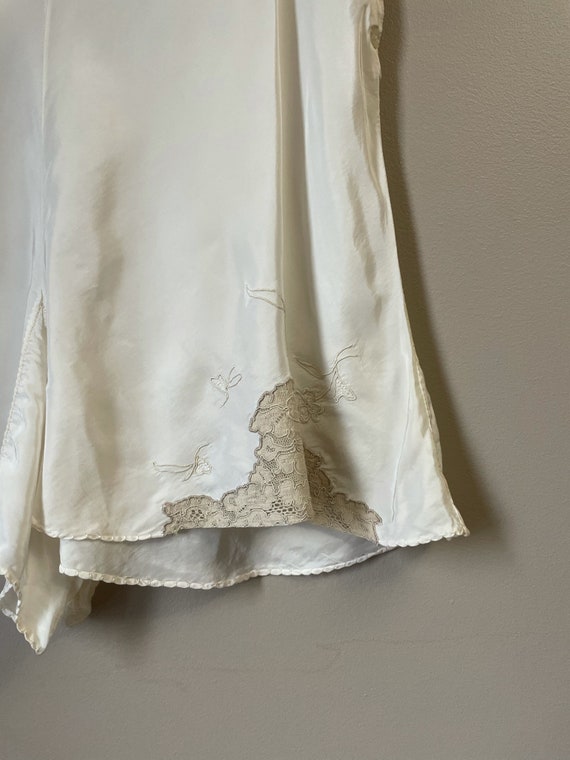1940s cream silk tap panties • 30's 40's lingerie - image 3