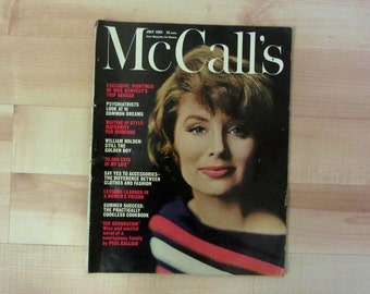 Vintage McCall's Magazine : July 1962