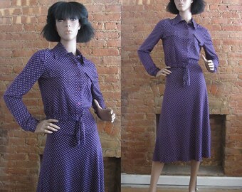 1970s Diane Von Furstenberg blouse & skirt set | 70's DVF Boho Chic