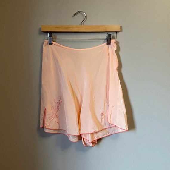 1940s peach silk tap panties • 30's 40's lingerie - image 1