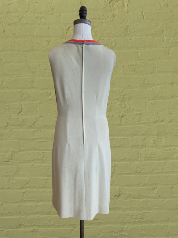 1960s cream Italian knit dress | 60's mid century… - image 10