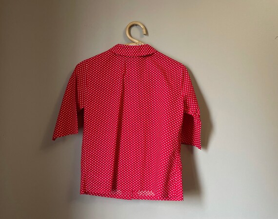 1960s polka dot shirt - image 4