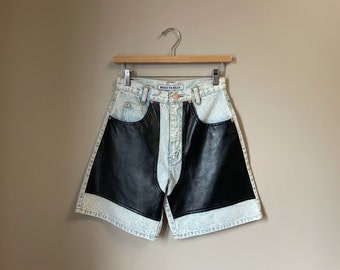 vintage chaps denim shorts | 90s stonewash jean shorts