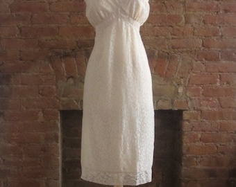 1950s ecru lace slip | 50's Old Hollywood MCM | Maggie the Cat