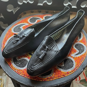 1950s leather loafers | 50&#39;s 60&#39;s flat shoes