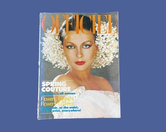 Vintage L'Officiel Magazine : Spring 1977