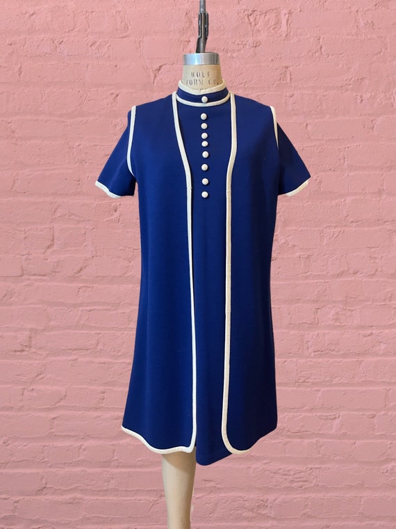 1960s 2pc dress ensemble | 60's Retro Groovy Mod - image 2