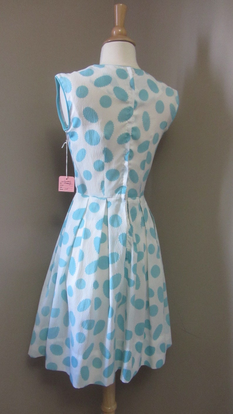 1950s atomic print dress 50's 60's mid century image 6