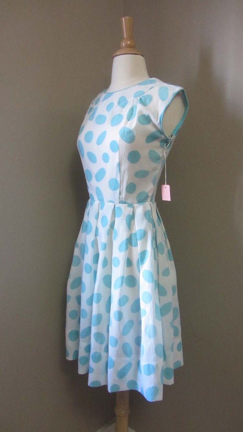 1950s atomic print dress 50's 60's mid century image 5