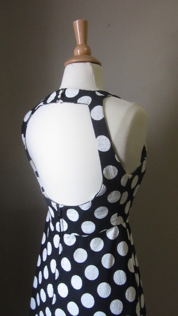 1980s black & white polka dot sundress | 80s does… - image 9