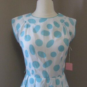 1950s atomic print dress 50's 60's mid century image 2