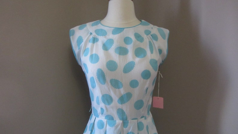 1950s atomic print dress 50's 60's mid century image 2