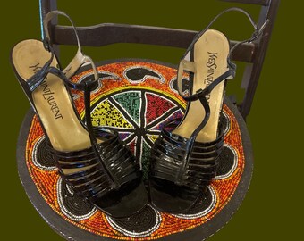 1990s Yves Saint Laurent Sandals | 90's High Fashion - Etsy
