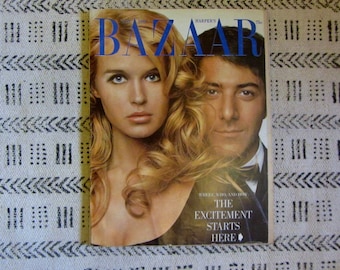 Revista vintage Harper's Bazaar: noviembre de 1968