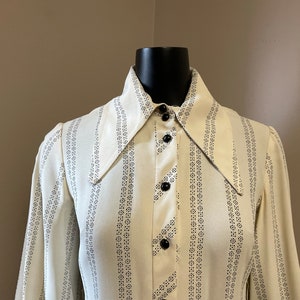 1970s cream & black micro mini dress | 70&#39;s Boho Rock Goddess